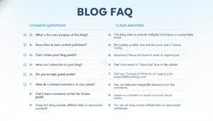 Common questions and clear answers for blog
